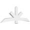 Ekena Millwork Alberta Architectural Grade PVC Gable Bracket, 84"W x 31 1/2"H x 4"D x 6"F, 9/12 Pitch GBP084X32X0406ALB00 - alternate 1